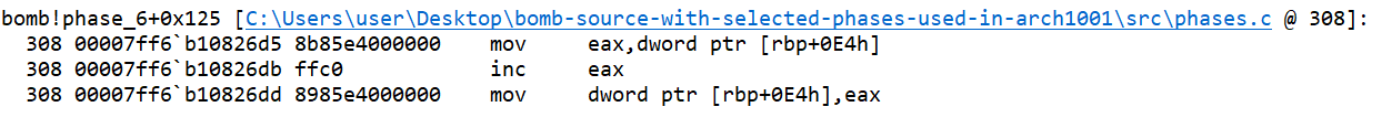 second loop b increment